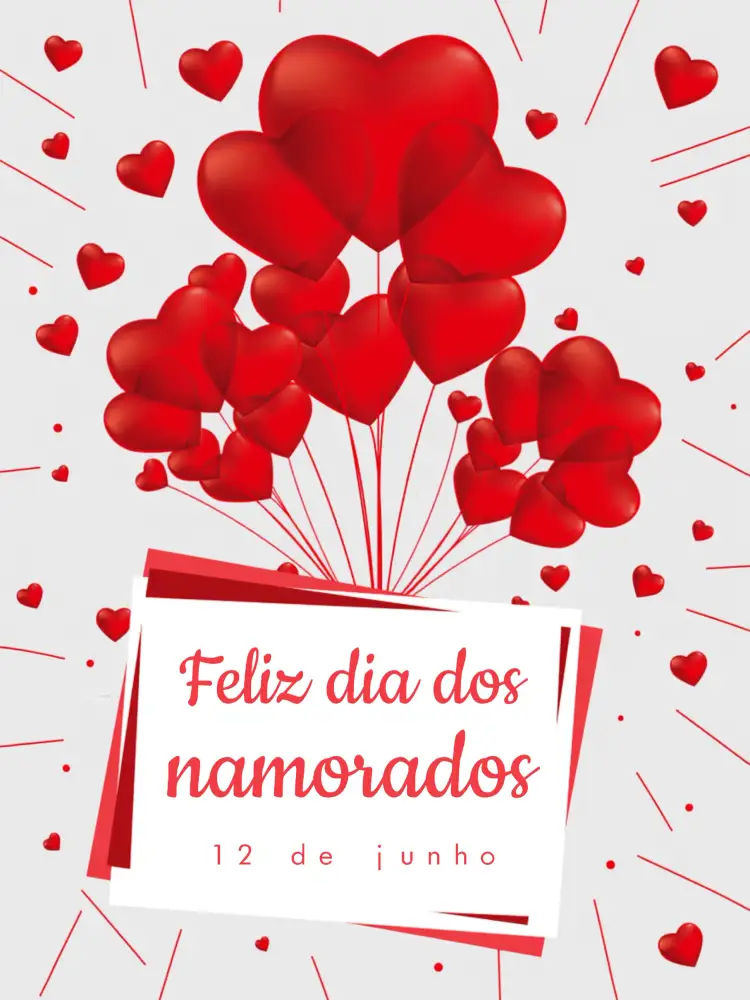 Convite Post Dia Dos Namorados Apaixonados – tema Mais pesquisados vermelho, romântico, moderno, minimalista, gráfico, apaixonado