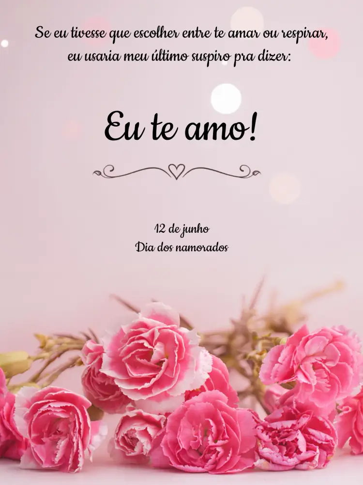 Convite Post Dia Dos Namorados Cartão