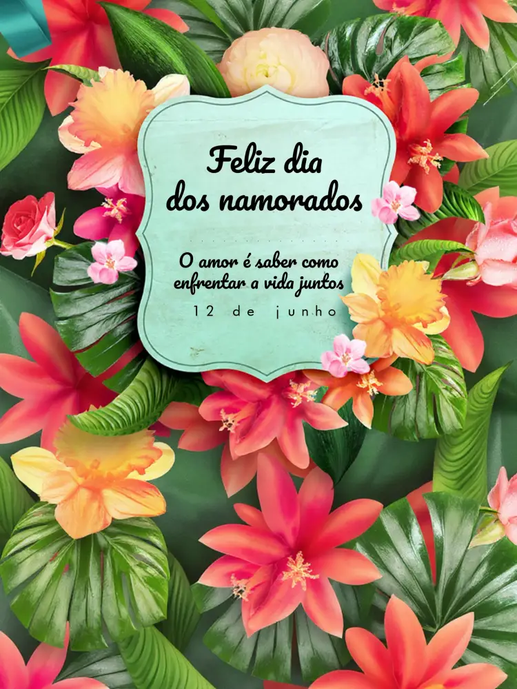 Convite Post Dia Dos Namorados Casal