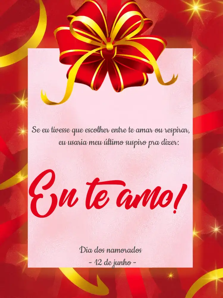 Convite Post Dia Dos Namorados Coração – tema Mais pesquisados romântico, vermelho, coração, minimalista, moderno, apaixonado