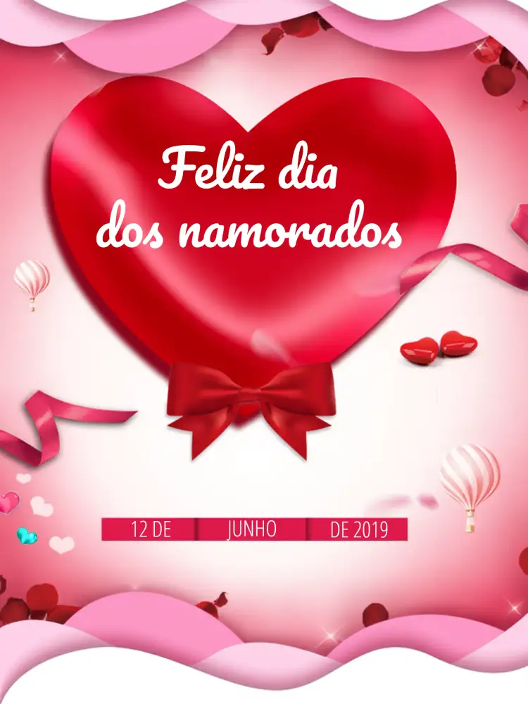 Convite Post Dia Dos Namorados Vermelho – tema Mais pesquisados vermelho, romântico, corações, moderno, minimalista