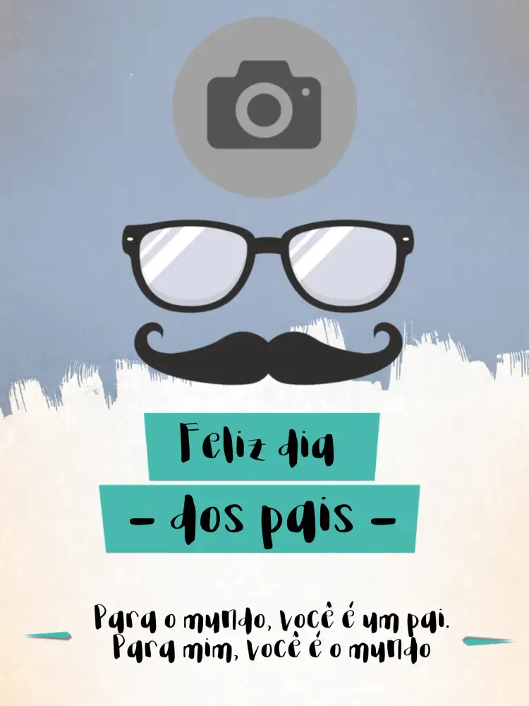 Convite Post Dia Dos Pais Com Foto Amor – tema Datas Comemorativas moderno, afetuoso, familiar, colorido, minimalista
