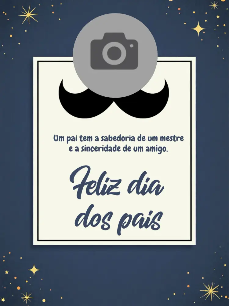Convite Post Dia Dos Pais Com Foto Homenagem