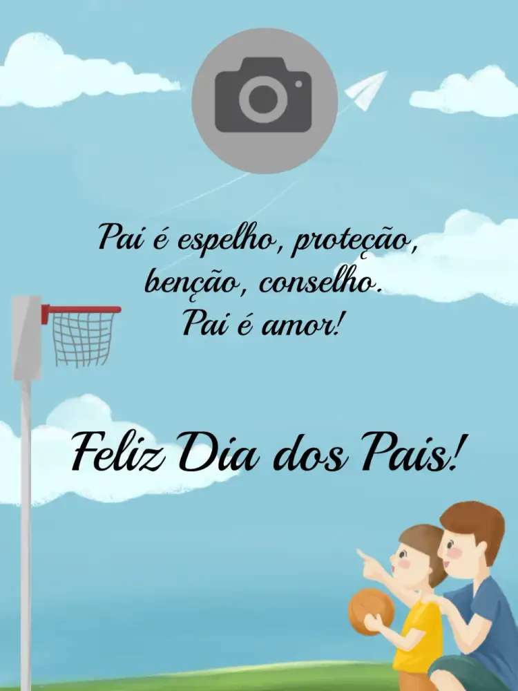 Convite Post Dia Dos Pais Com Foto Homenagem – tema Mais pesquisados moderno, vibrante, familiar, afetuoso, personalizável
