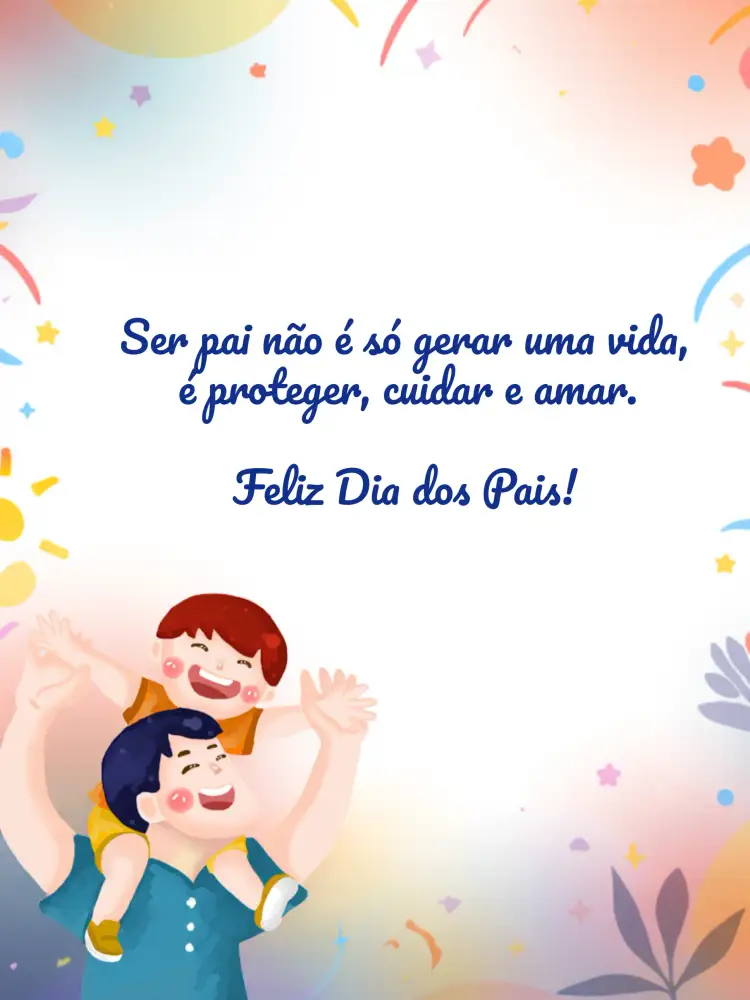 Convite Post Dia Dos Pais Companheiro – tema Mais pesquisados moderno, minimalista, elegante, familiar, colorido, afetuoso