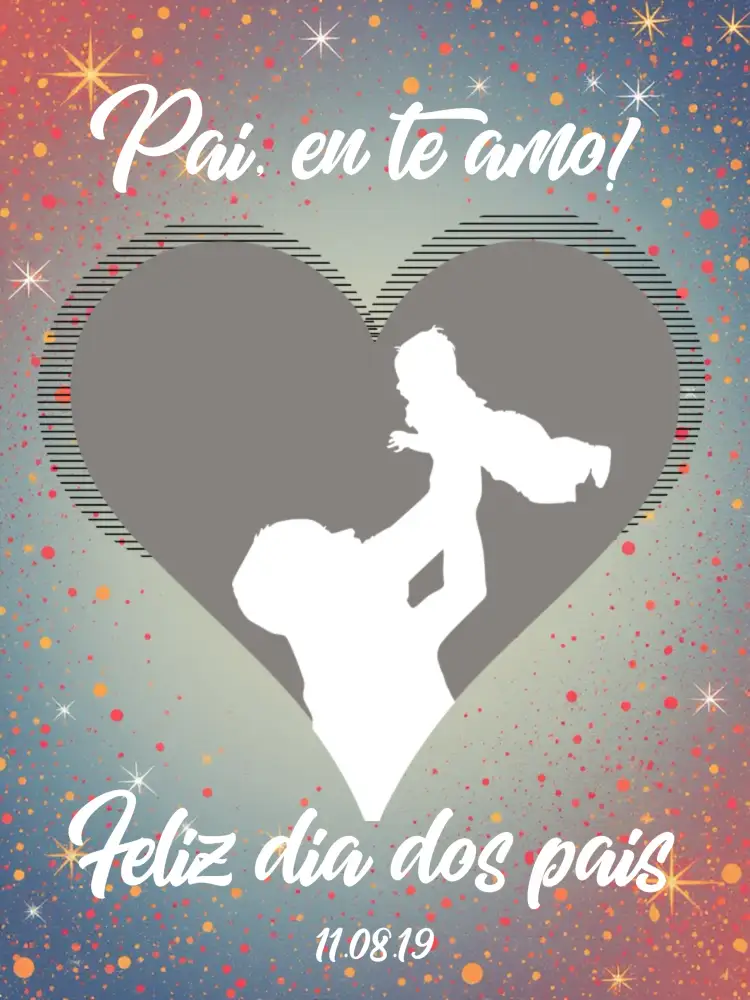 Convite Post Dia Dos Pais Herói – tema Mais pesquisados moderno, colorido, emocional, minimalista, familiar, inspirador