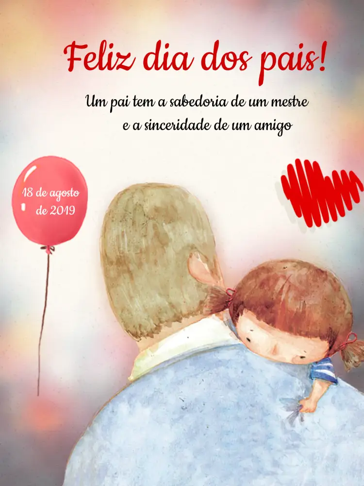 Convite Post Dia Dos Pais Homenagem