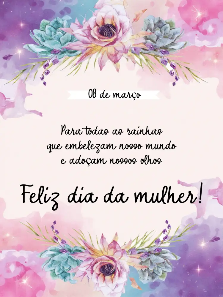 Convite Post Dia Internacional Da Mulher Feliz