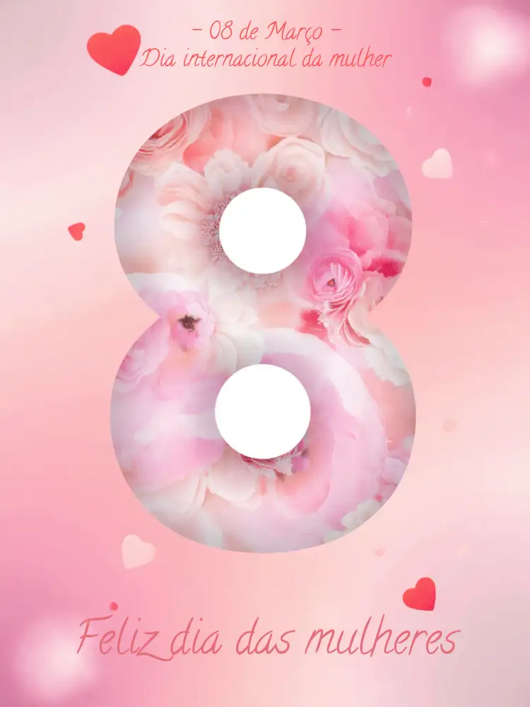 Convite Post Dia Internacional Da Mulher Feminino – tema Mais pesquisados flores, rosa, delicado, moderno, feminino, vibrante
