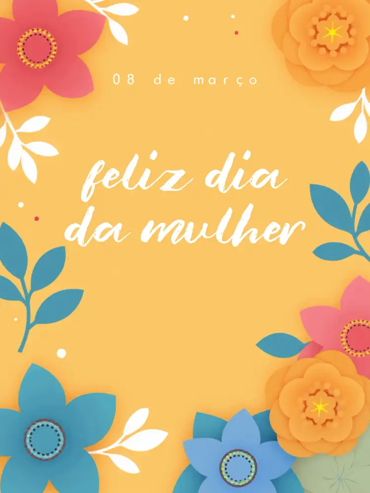 Convite Post Dia Internacional Da Mulher Feminino – tema Mais pesquisados floral, elegante, moderno, rosa, feminino