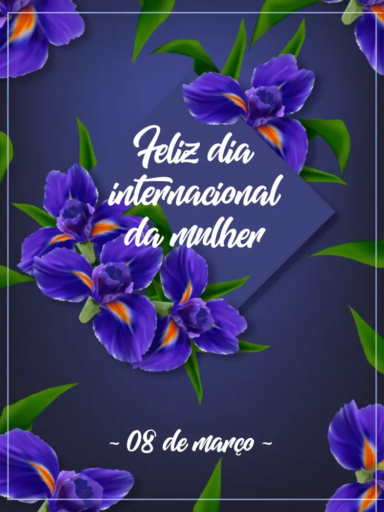 Convite Post Dia Internacional Da Mulher Feminino – tema Mais pesquisados floral, rosa, minimalista, moderno, elegante, feminino