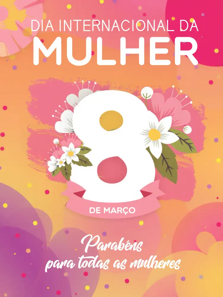 Convite Post Dia Internacional Da Mulher Homenagem – tema Mais pesquisados floral, moderno, rosa, elegante, feminino
