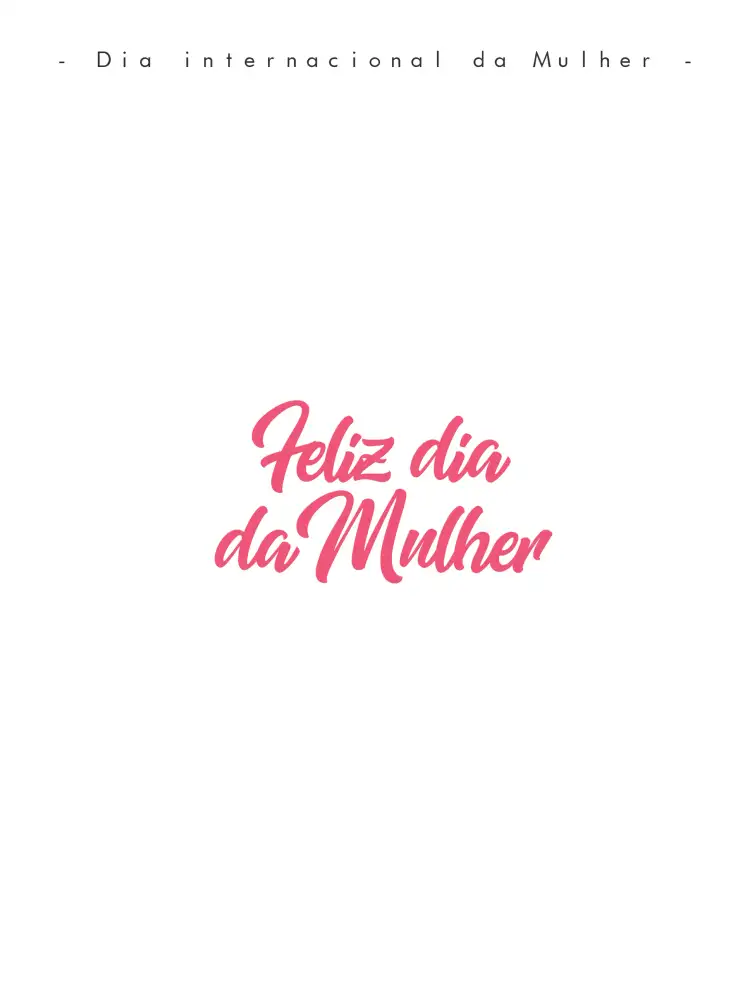 Post Dia Internacional Da Mulher Rosa