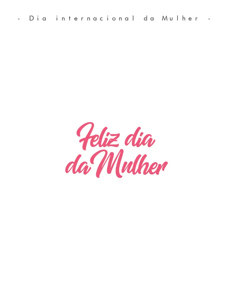 Convite Post Dia Internacional Da Mulher Rosa