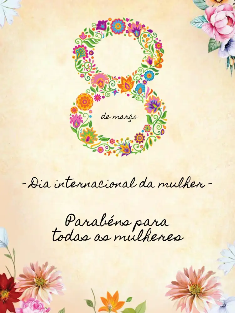 Convite Post Dia Internacional Da Mulher Rosa