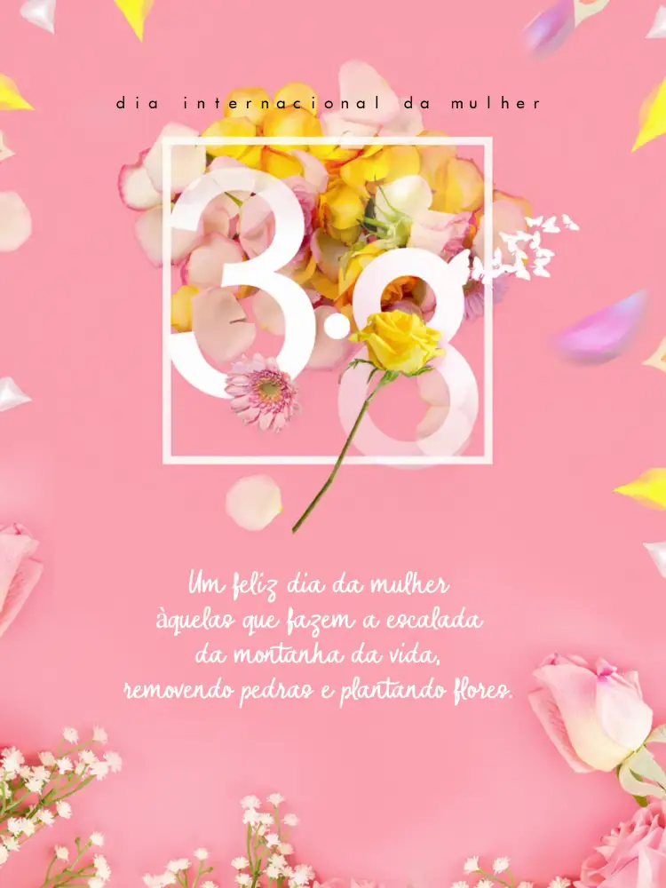 Convite Post Dia Internacional Da Mulher Trabalhadora – tema Mais pesquisados floral, moderno, feminino, elegante, colorido