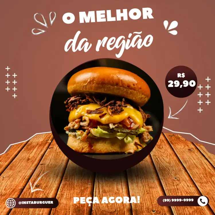 Convite Post Hamburgueria Artesanal