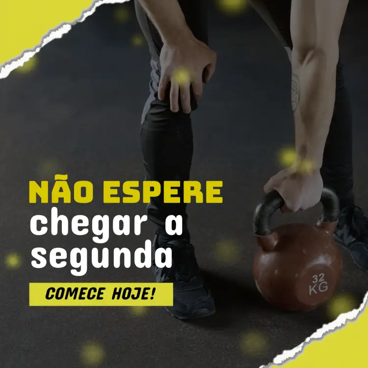 Convite Post Para Academia Amarelo