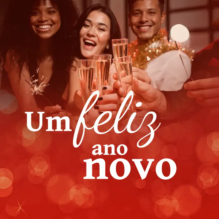 Convite Post Para Ano Novo Dourado