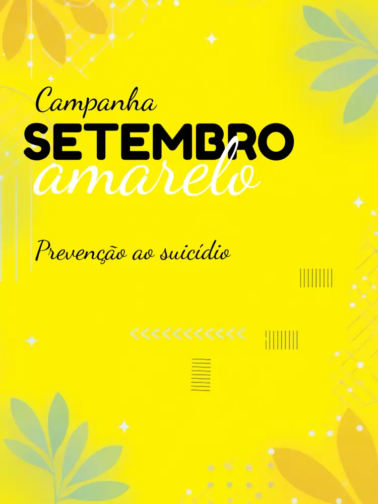 Convite Post Para Campanha Setembro Amarelo Combate
