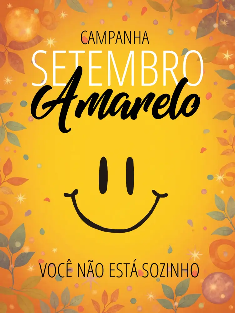 Convite Post Para Campanha Setembro Amarelo Combate