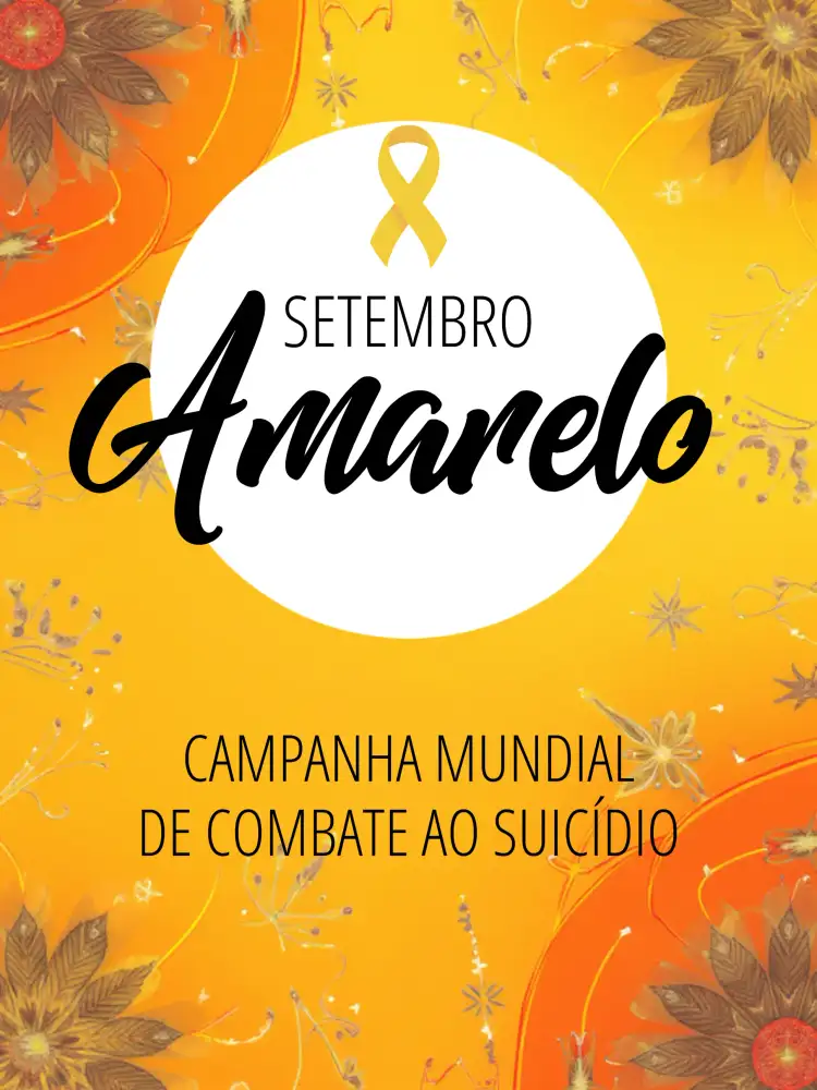 Post Para Campanha Setembro Amarelo Preto