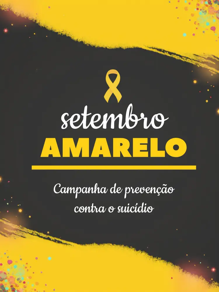 Convite Post Para Campanha Setembro Amarelo Prevenção
