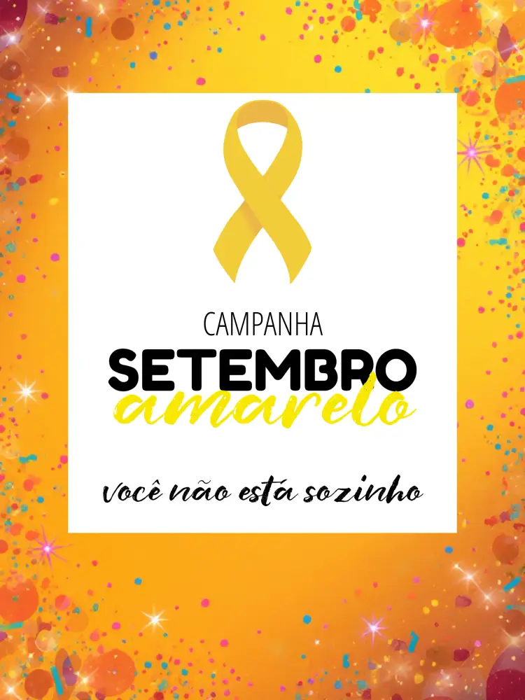 Convite Post Para Campanha Setembro Amarelo Solidão