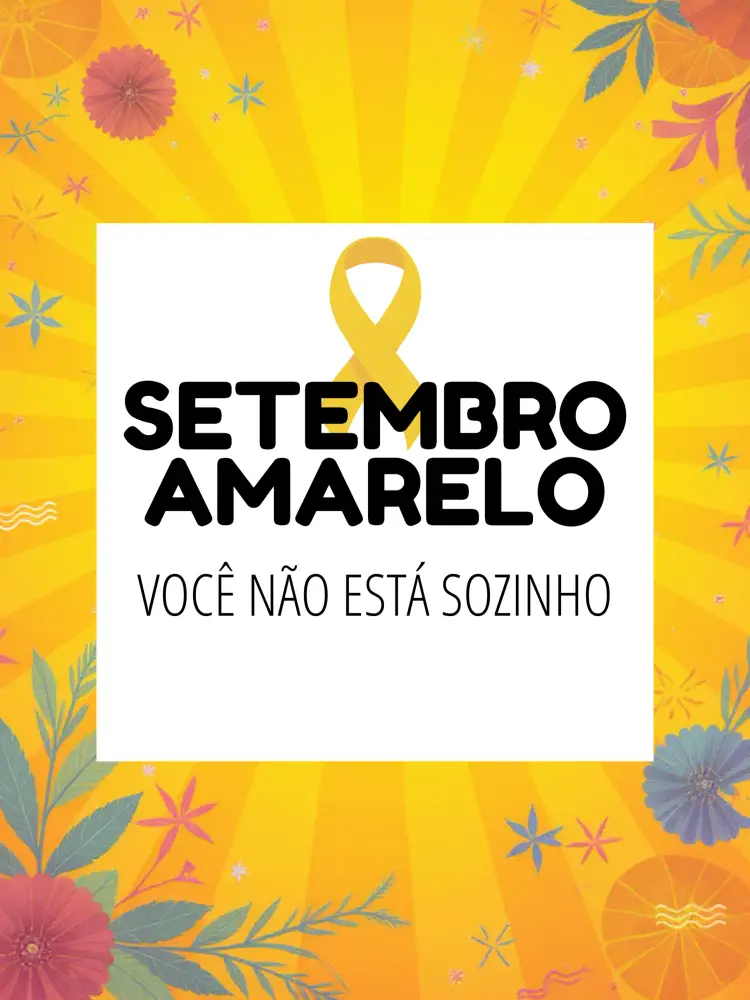 Convite Post Para Campanha Setembro Amarelo Solidão