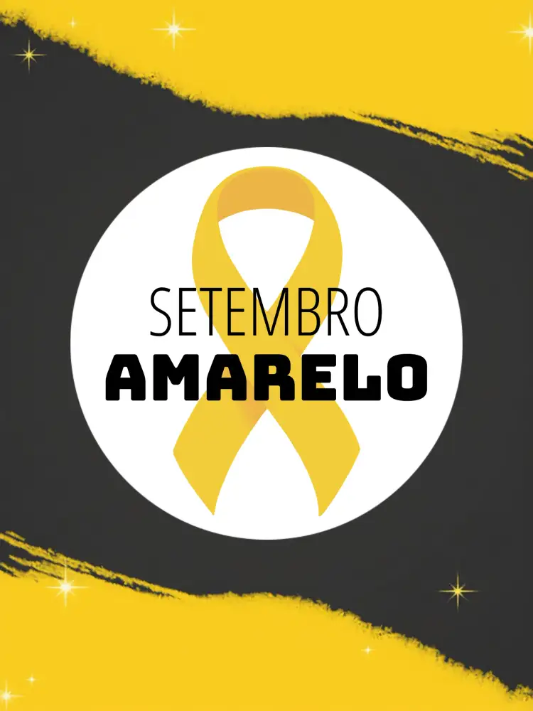 Convite Post Para Campanha Setembro Amarelo Solidão – tema Mais pesquisados minimalista, moderno, sóbrio, empático, impactante