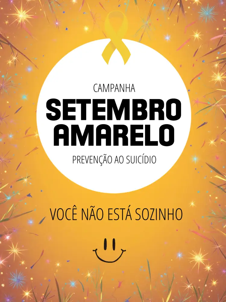 Convite Post Para Campanha Setembro Amarelo Vida