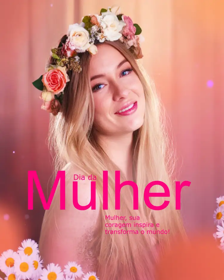 Convite Post Para Dia Internacional Da Mulher 8 – tema Mais pesquisados rosa, moderno, minimalista, floral, vibrante