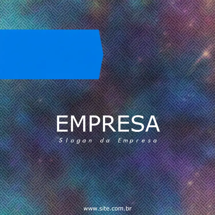 Convite Post Para Empresas Abstrato Azul