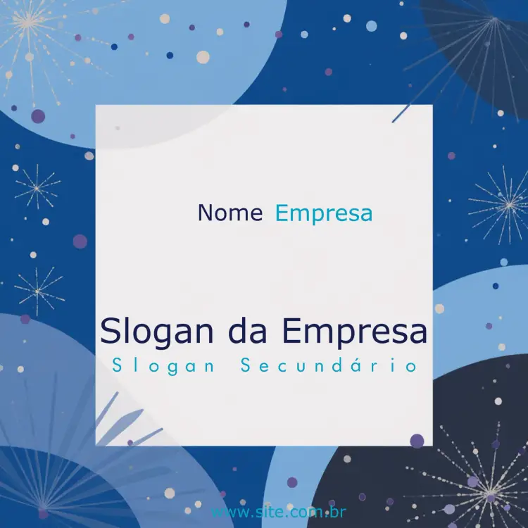 Convite Post Para Empresas Abstrato Azul