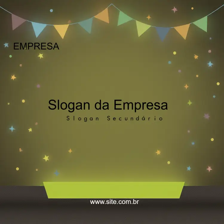 Convite Post Para Empresas Abstrato Verde