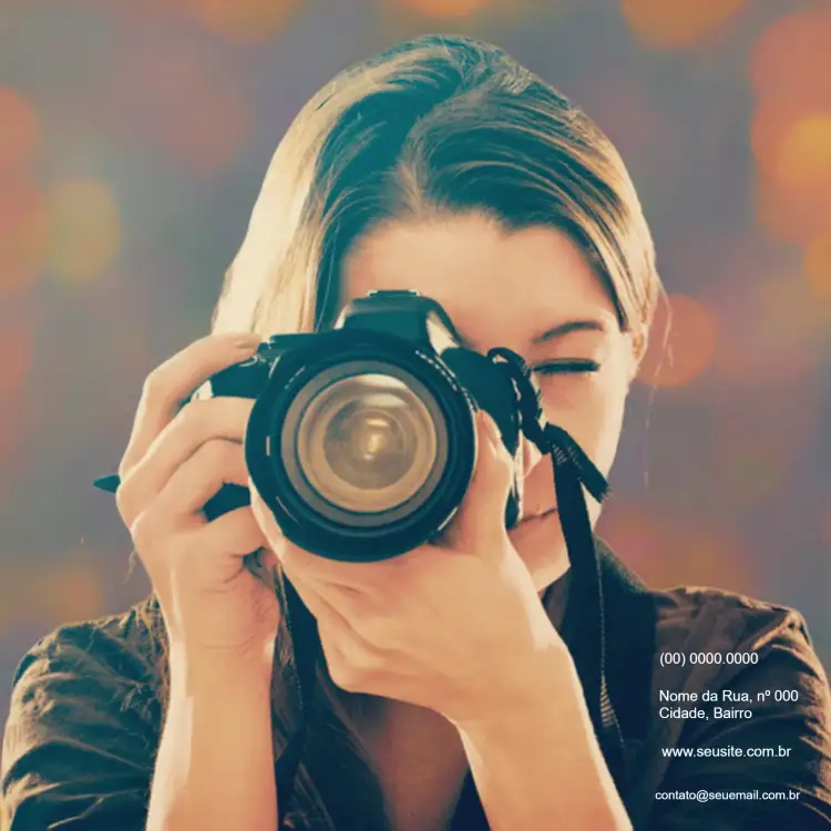 Convite Post Para Fotógrafo Azul – tema Mais pesquisados moderno, elegante, fotográfico, minimalista, sustentável, artístico