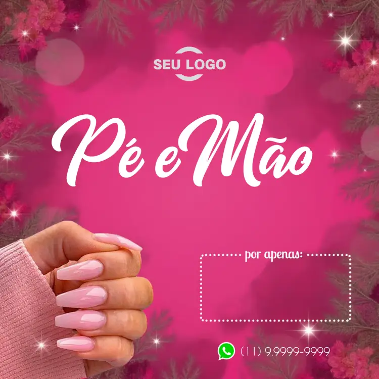 Convite Post Para Manicure Mãos