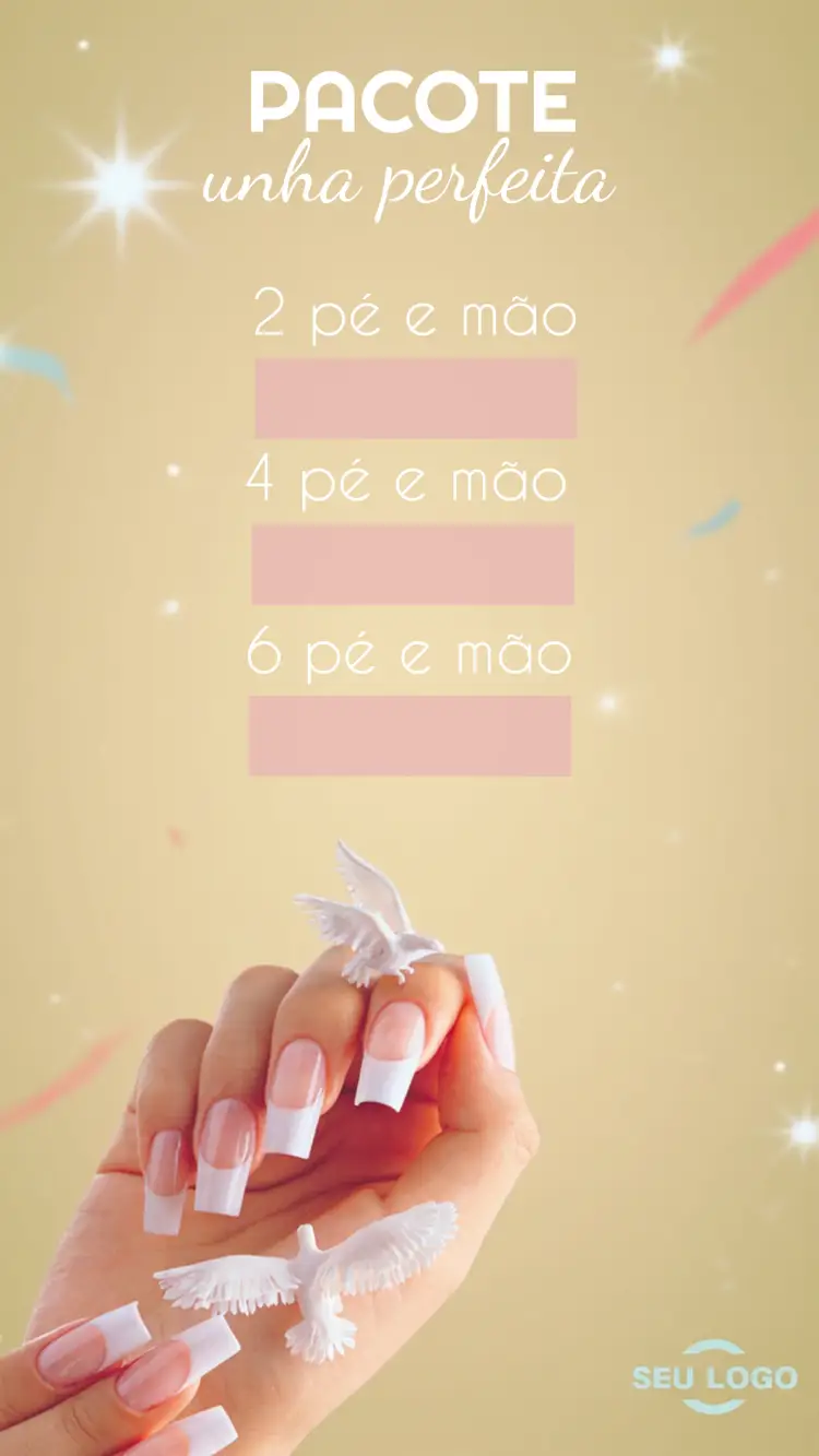 Convite Post Para Manicure Rosa
