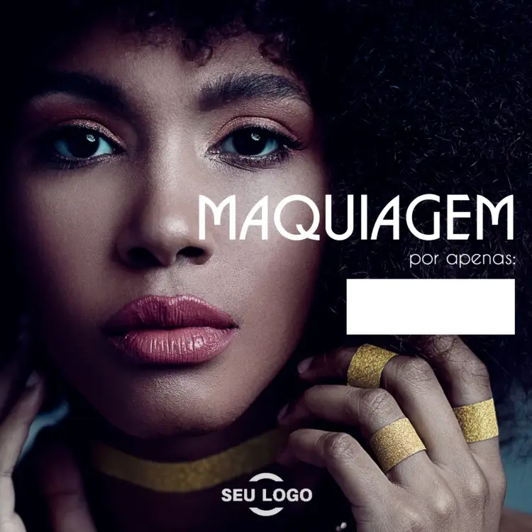 Convite Post Para Maquiadora Mulher
