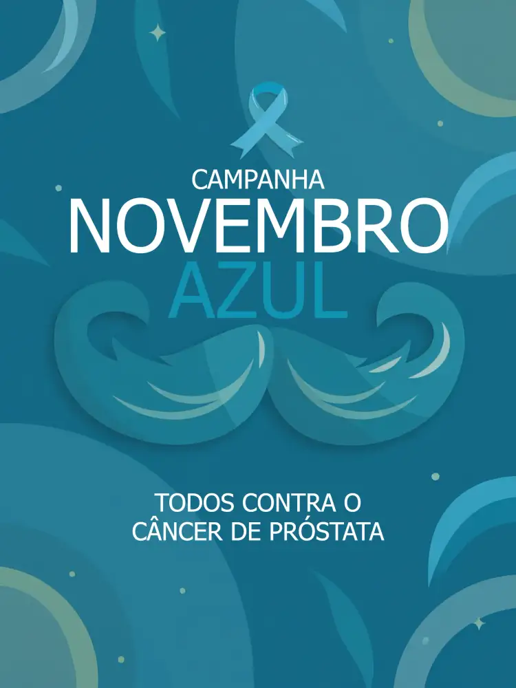 Convite Post Para Novembro Azul Câncer – tema Mais pesquisados azul, moderno, minimalista, gráfico, informativo