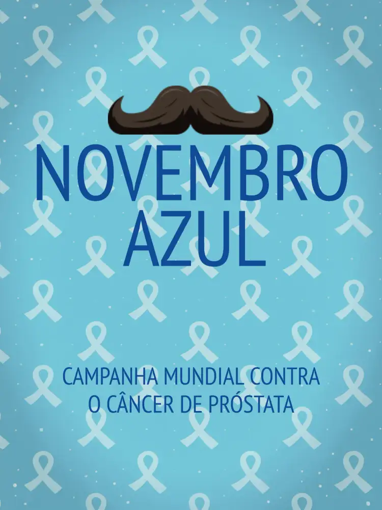Convite Post Para Novembro Azul Homens – tema Mais pesquisados azul, moderno, gráfico, minimalista, informativo, clean