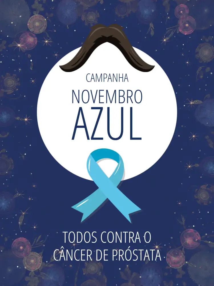Convite Post Para Novembro Azul Prevenção – tema Mais pesquisados azul, moderno, minimalista, saudável, gráfico, inspirador