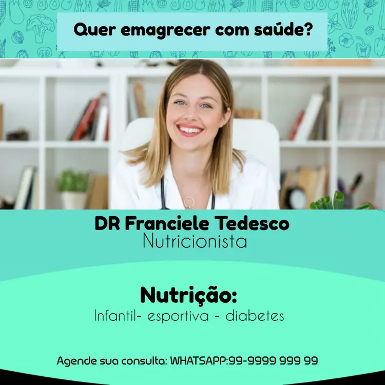 Convite Post Para Nutricionista Com Foto Apresentação