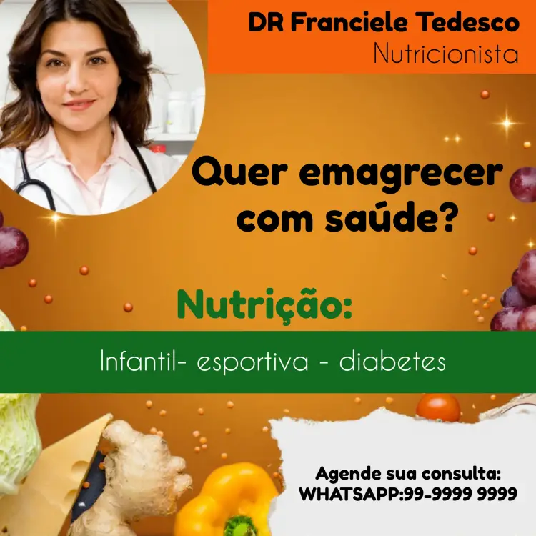 Convite Post Para Nutricionista Com Foto Branco