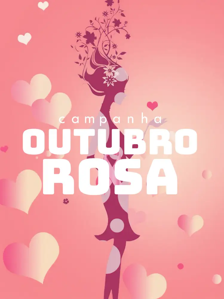 Convite Post Para Outubro Rosa Campanha – tema Mais pesquisados rosa, minimalista, moderno, inspirador, floral, vibrante