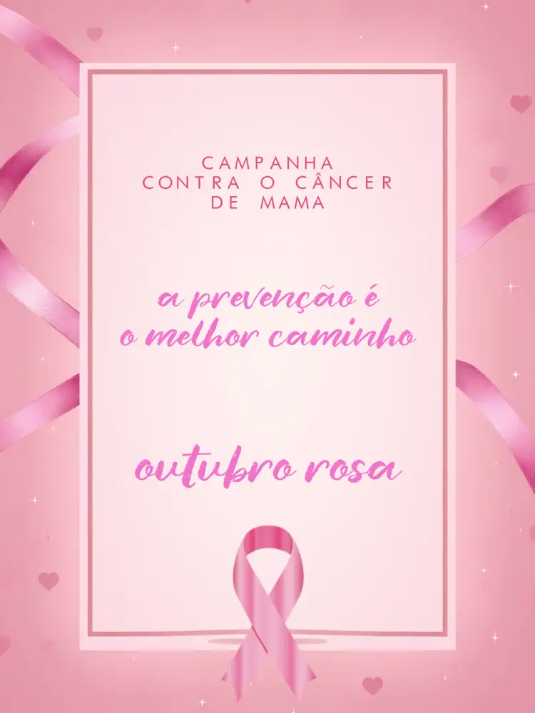Convite Post Para Outubro Rosa Mama