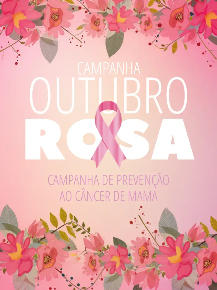Convite Post Para Outubro Rosa Mulher – tema Mais pesquisados rosa suave, minimalista, moderno, elegante, floral, inspirador