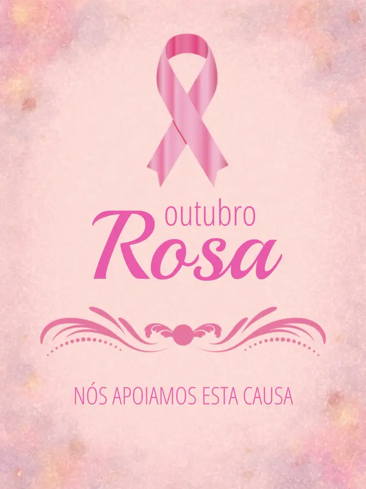 Convite Post Para Outubro Rosa Saúde – tema Mais pesquisados minimalista, moderno, floral, rosa, inspirador, elegante