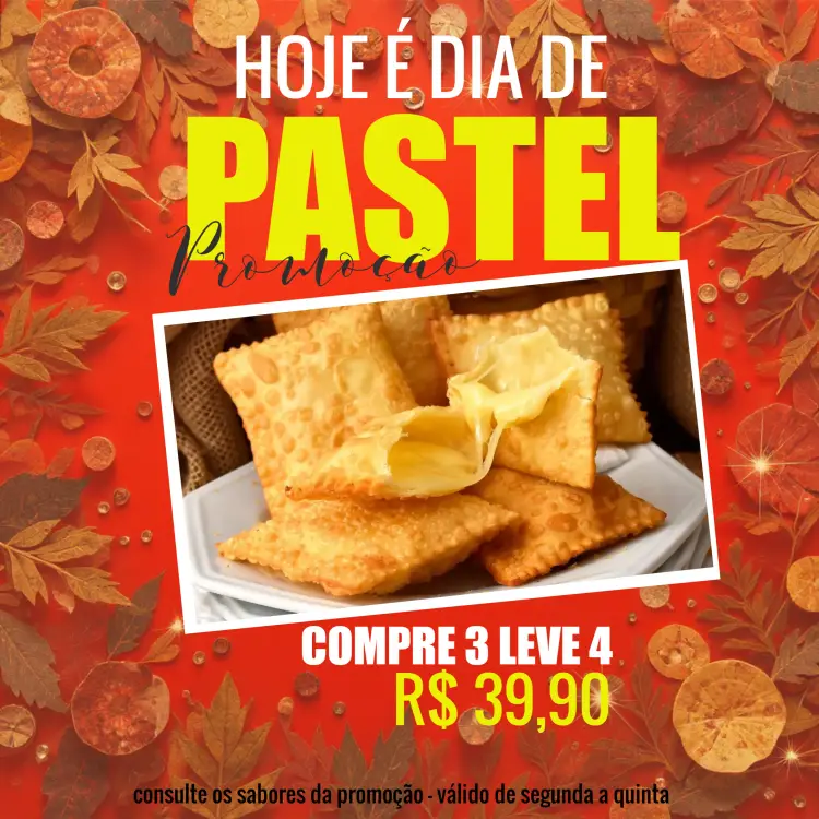 Convite Post Para Pastelaria Promoção Pastel Propaganda