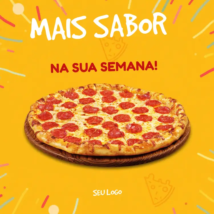 Convite Post Para Pizarria Vermelho – tema Mais pesquisados vermelho, laranja, moderno, dinâmico, vibrante